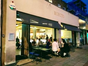Exterior and outdoor seating at Morito in East London
