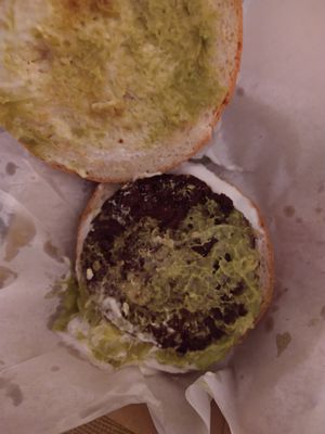 Loaded burger at Frankie & Benny's in Dudley