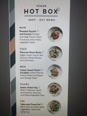 Menu (June 2019) at Kanteen in Birmingham