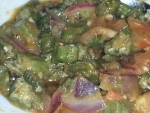 okra at Chandni in Santa Monica