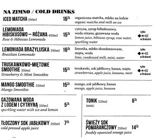 Drink menu 4 of 6, July 2021 at Drukarnia in Gdansk