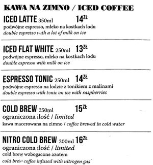 Drink menu 6 of 6, July 2021 at Drukarnia in Gdansk