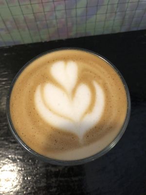 Flat white   at Drukarnia in Gdansk