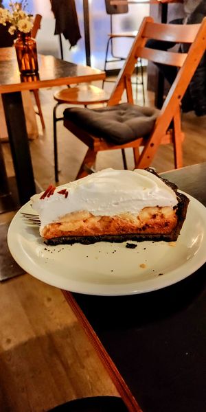 Banoffee pie at Drukarnia in Gdansk
