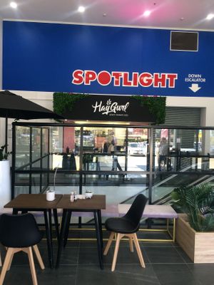 Near spotlight entrance :) at Hay Gurl in Indooroopilly