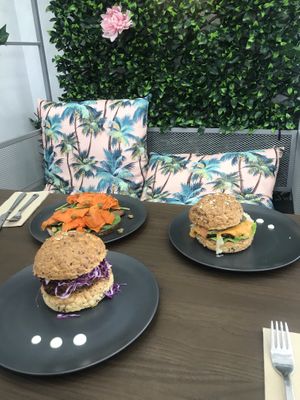 Not salmon on rye, brunch burger and cheese burger special  at Hay Gurl in Indooroopilly