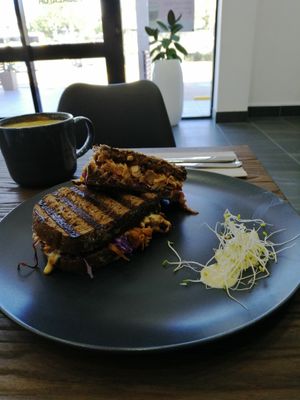 Pulled Jackfruit Toastie  at Hay Gurl in Indooroopilly