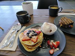 Pancakes!  at Hay Gurl in Indooroopilly