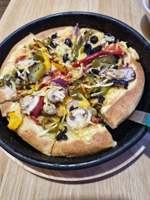 Vegan personal pizza at Pizza Hut in Dudley