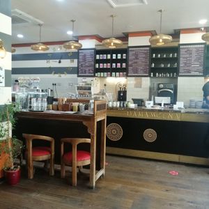 Cafe area at Damascena Coffee House - Temple Row in Birmingham