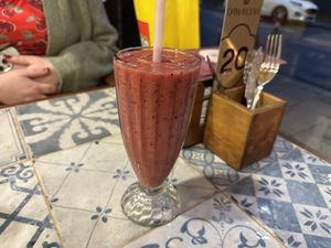 Cherry shake  at Damascena Coffee House - Temple Row in Birmingham