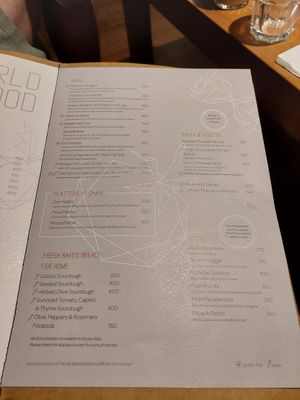 Menu at Zen Cafe in Mumbai