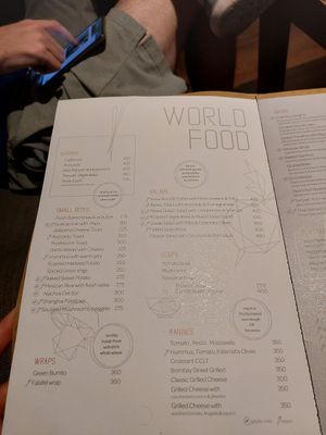 Menu at Zen Cafe in Mumbai