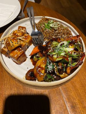 Tofu stir fry   at Zen Cafe in Mumbai