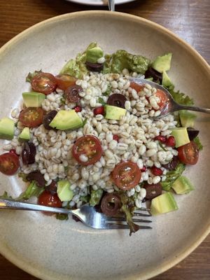 Pearl barley avocado salad  at Zen Cafe in Mumbai