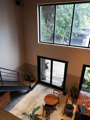 Inside view from the upstairs seating.  at Zen Cafe in Mumbai