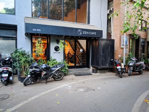 Outside of Zen Cafe at Zen Cafe in Mumbai