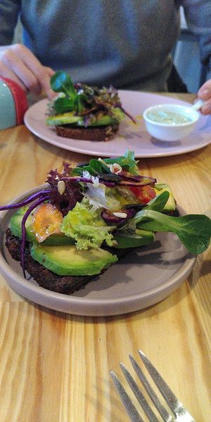 Avocado bread was so tasty! at Yummy Mummy Vegan Bistro in Berlin