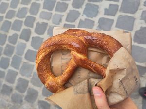 Caramelised covrig at Petru in Brasov