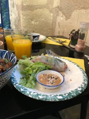 Spring roll  at Monkey Mood in Bordeaux