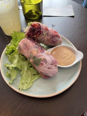 Spring rolls  at Monkey Mood in Bordeaux