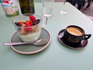 Panna Cotta (& an espresso, also tasty) at Monkey Mood in Bordeaux