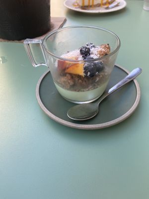 Pandan panna cotta   at Monkey Mood in Bordeaux