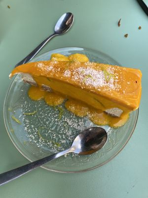 Mango cheesecake   at Monkey Mood in Bordeaux