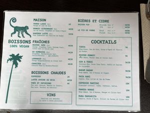 Menu d’été  at Monkey Mood in Bordeaux