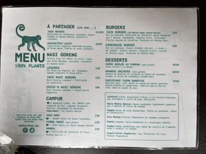 Menu d’été  at Monkey Mood in Bordeaux