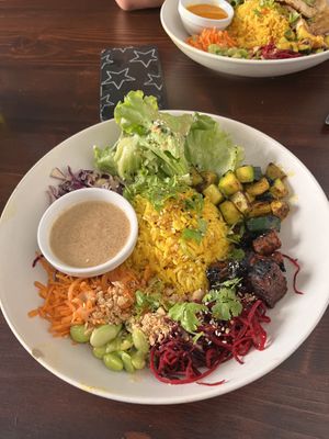 Tempeh bowl  at Monkey Mood in Bordeaux