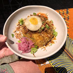 Jackfruit Nasi Goreng  at Monkey Mood in Bordeaux
