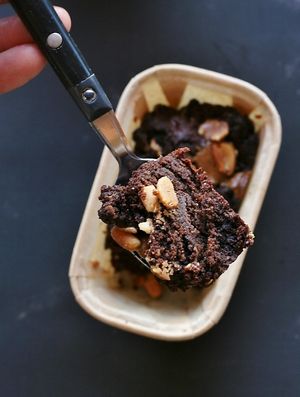 Brownie choco cacahuète at Monkey Mood in Bordeaux