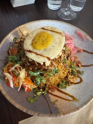 Nasi chicken   at Monkey Mood in Bordeaux