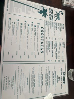 Menu 2 at Monkey Mood in Bordeaux