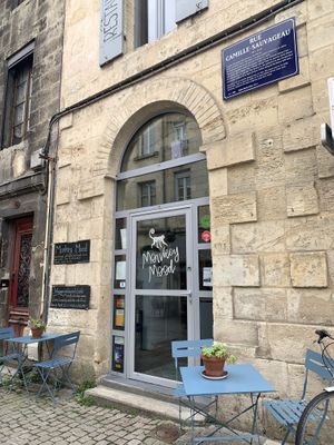 Outside at Monkey Mood in Bordeaux