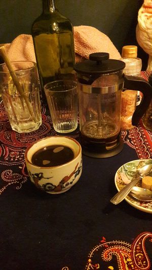 Café (piston, excellent) at Monkey Mood in Bordeaux