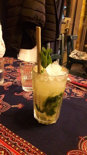 Cocktails sans alcool type mojito at Monkey Mood in Bordeaux