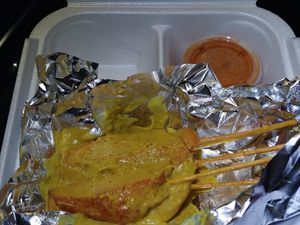 Vegan Chicken Satay at Thai Vegan in Greer