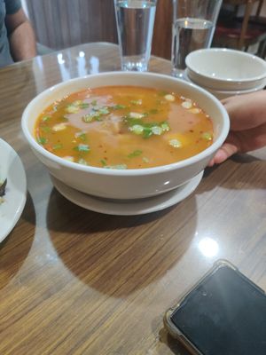 Tom yum at Thai Vegan in Greer