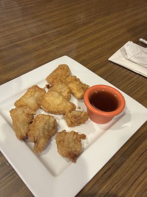 Crispy chicken appetizer    at Thai Vegan in Greer