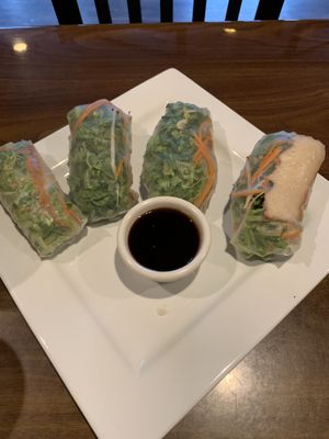 Fresh rolls  at Thai Vegan in Greer