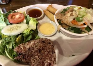 Pepper steak with vegetables  at Thai Vegan in Greer