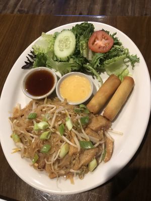 Chicken Pad Thai  at Thai Vegan in Greer
