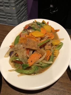 P.E.T. (Pumpkin Eggplant Tofu) 🤤 at Thai Vegan in Greer