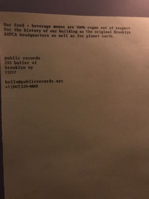 Love this statement   at Public Records in Brooklyn