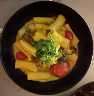 Saffron rigatoni   at Public Records in Brooklyn
