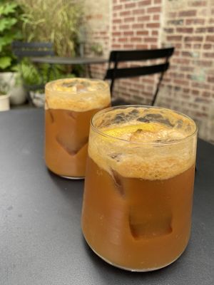 espresso tonic   at Public Records in Brooklyn