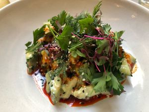 Chili cucumber salad at Public Records in Brooklyn