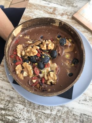 Bowl with cocoa  at Vamos in Mallorca